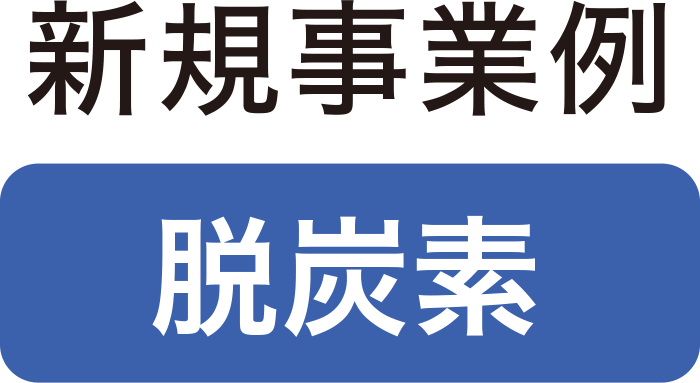 新規事業例：脱炭素